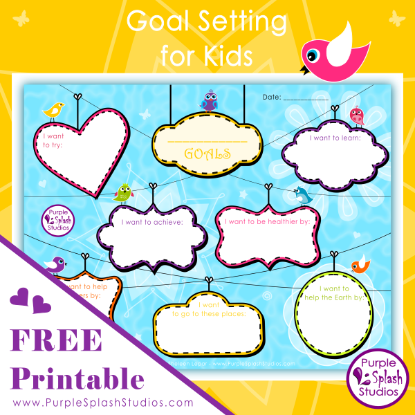 Free Printable for Families or Kids: Goal Setting for Kids