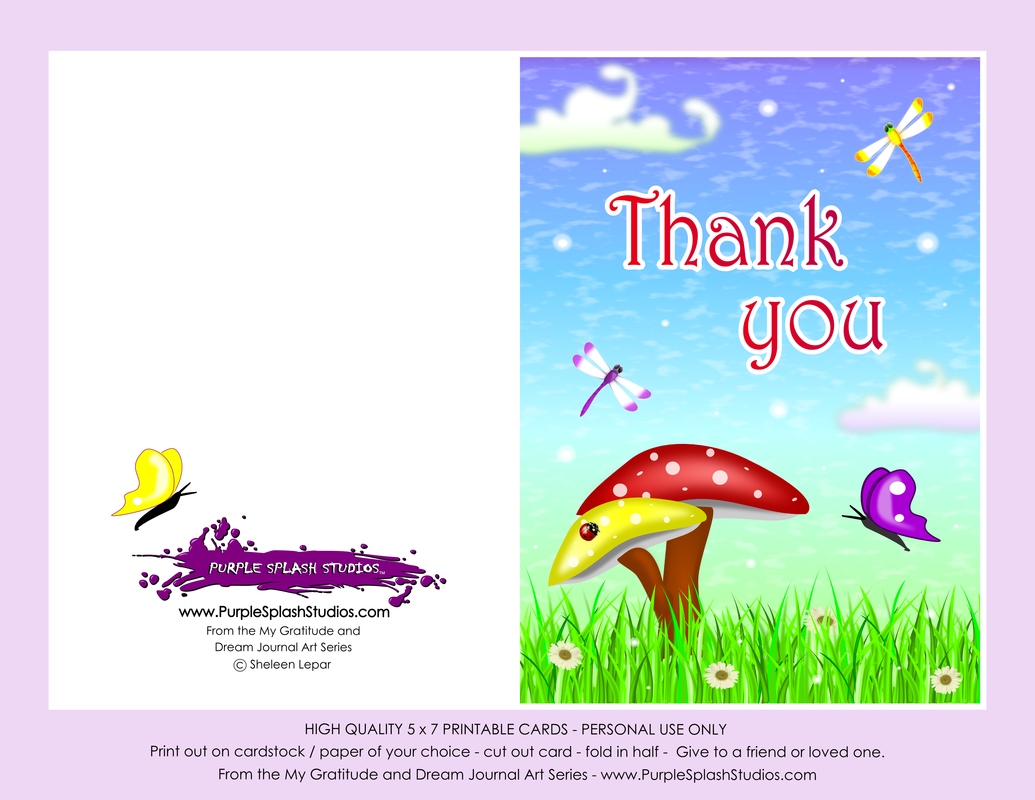 Free Printable for Families or Kids: Thank You Card